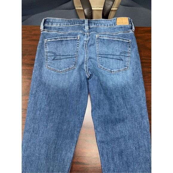 American Eagle Next Level Stretch Skinny Denim Jeans Size 10 Short - Picture 4 of 9